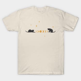 Cat and Moon #3 T-Shirt